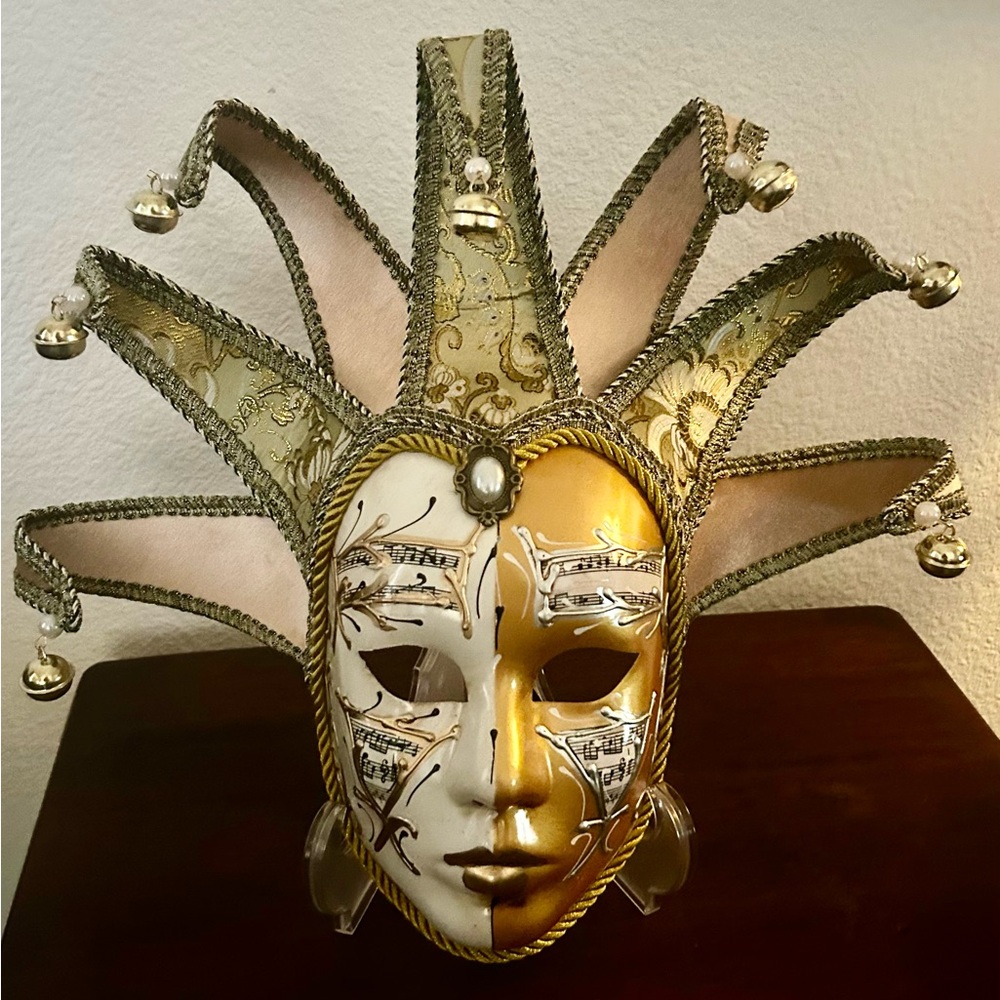 Gold and Silver Art Sculpture Mask